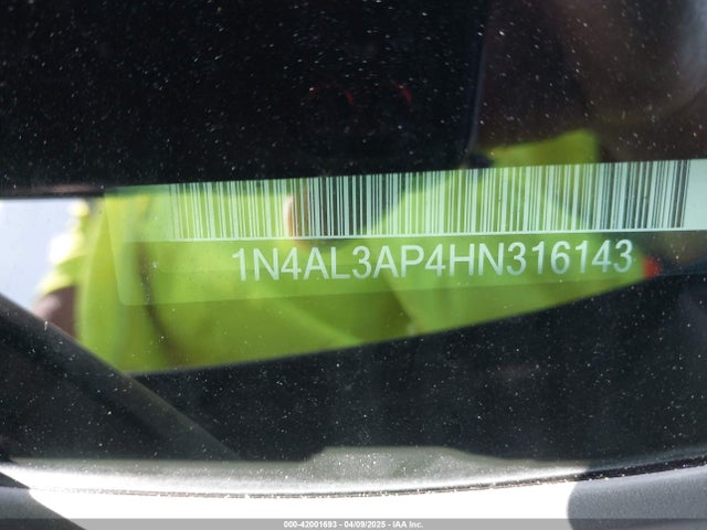 1N4AL3AP4HN316143 Nissan Altima 2.5 S