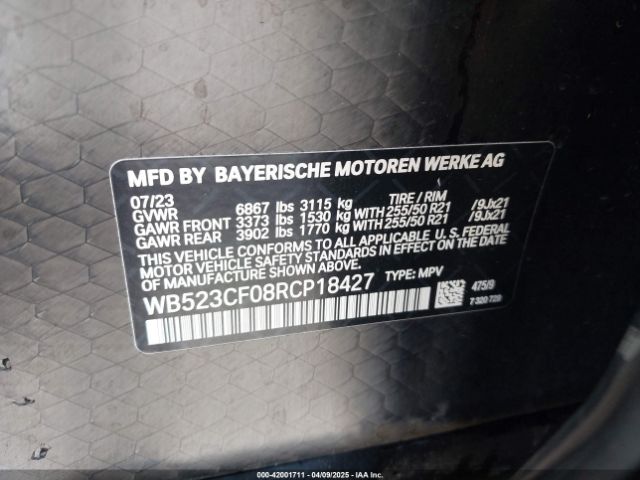 2024 BMW IX WB523CF08RCP18427 Photo 8