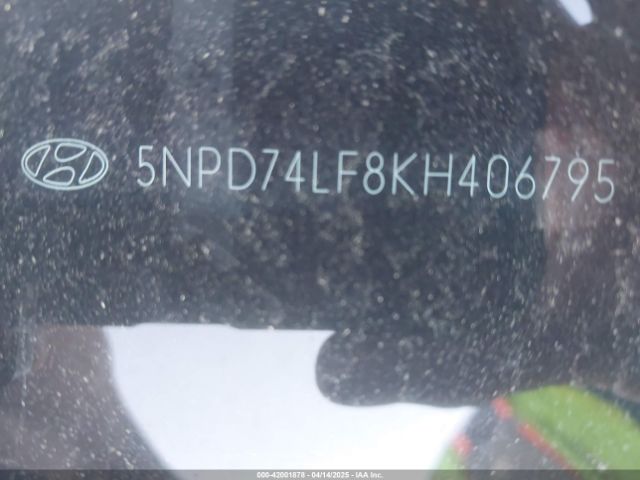 5NPD74LF8KH406795 Hyundai ELANTRA SE