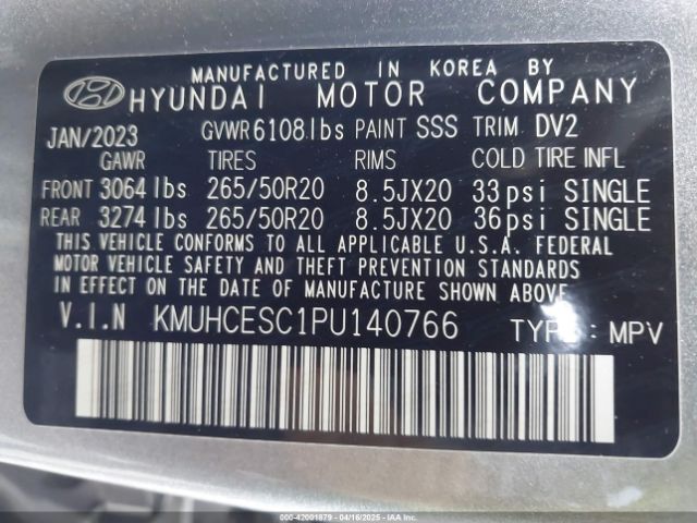 KMUHCESC1PU140766 Genesis Gv80 3.5t Awd