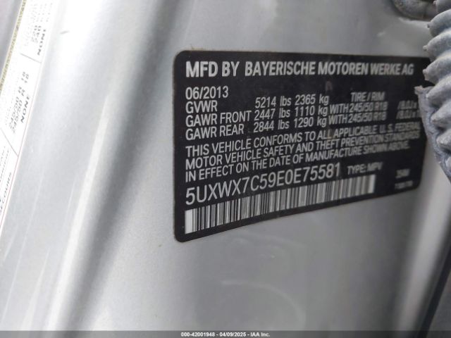 2014 BMW X3 5UXWX7C59E0E75581 Photo 8