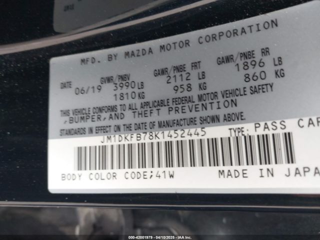 JM1DKFB78K1452445 Mazda Cx-3 Sport