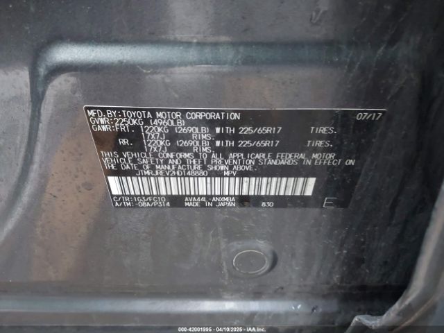 JTMRJREV2HD148880 Toyota Rav4 Hybrid Xle