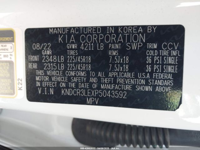 2023 KIA NIRO KNDCR3LEXP5043592 Photo 8