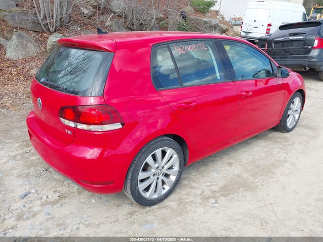2012 Volkswagen Golf Tdi 4-door მანქანა იყიდება აუქციონზე, vin: WVWDM7AJ0CW105953, აუქციონის ნომერი: 42002172