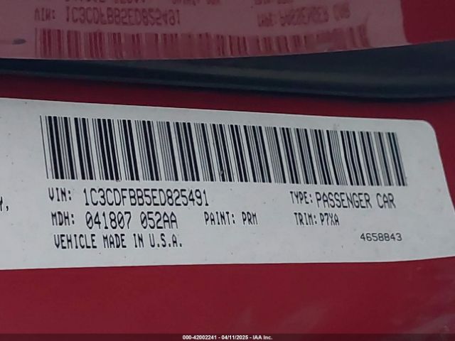 1C3CDFBB5ED825491 Dodge DART SXT