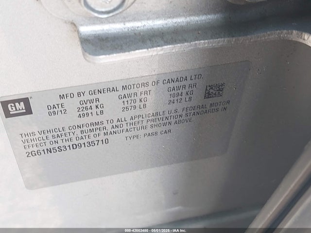 2013 CADILLAC XTS 2G61N5S31D9135710 Photo 8