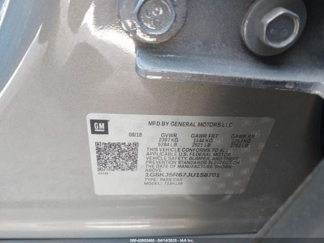 2018 CADILLAC CT6 1G6KJ5R67JU158701 Photo 8