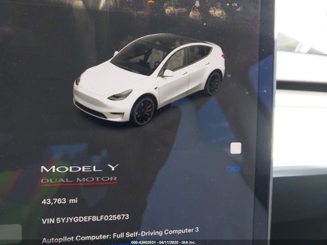 5YJYGDEF8LF025673 Tesla Model Y Long Range Dual Motor All-wheel Drive/performance Dual Motor All-wheel Drive