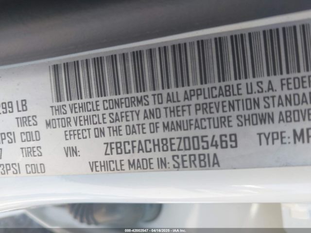 ZFBCFACH8EZ005469 Fiat 500l Lounge