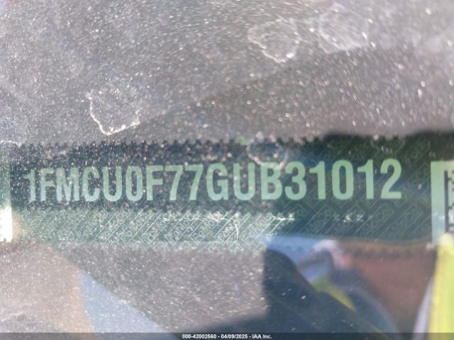 1FMCU0F77GUB31012 Ford ESCAPE S