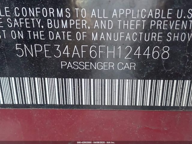 5NPE34AF6FH124468 Hyundai Sonata Sport