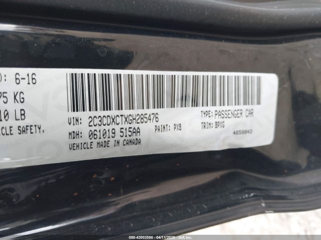 2C3CDXCTXGH285476 Dodge CHARGER R/T