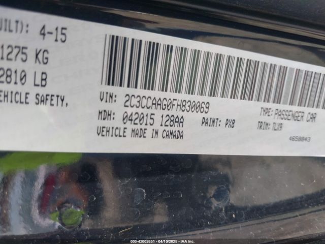 2C3CCAAG0FH830069 Chrysler 300 Limited