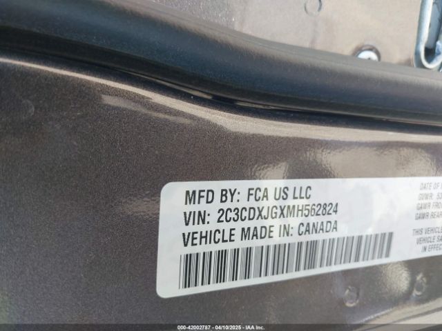 2C3CDXJGXMH562824 Dodge Charger Sxt Awd