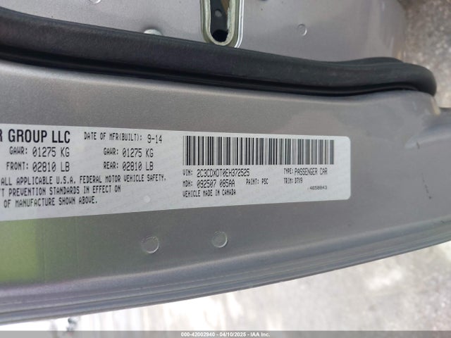 2C3CDXDT0EH372525 Dodge CHARGER R/T
