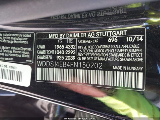 2014 MERCEDES-BENZ CLA 250 WDDSJ4EB4EN150202 Photo 8