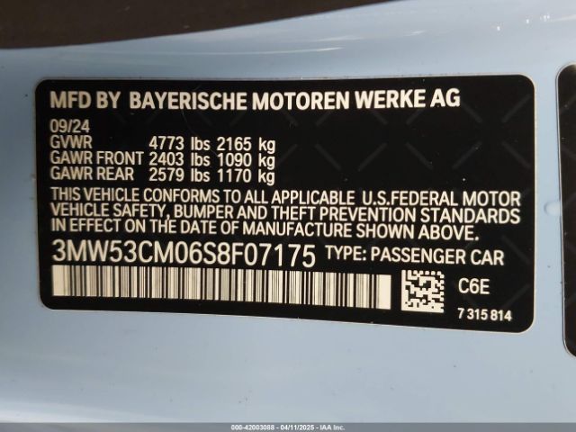 3MW53CM06S8F07175 BMW M240 I Xdrive