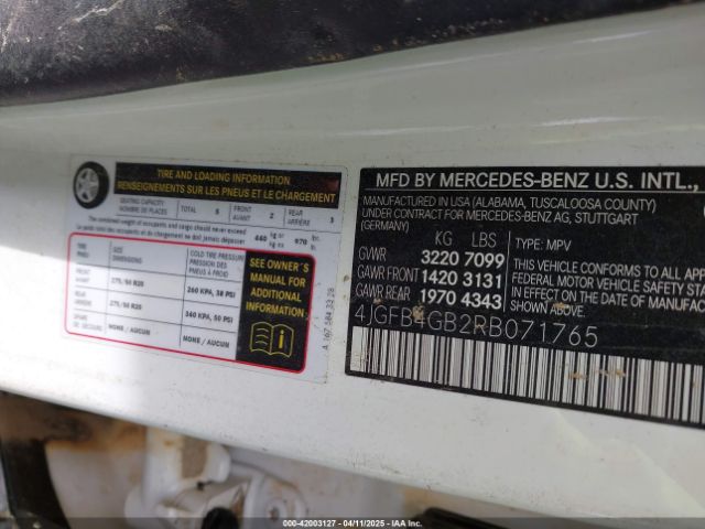 4JGFB4GB2RB071765 Mercedes-Benz Gle 450 Plug-in Hybrid 4matic
