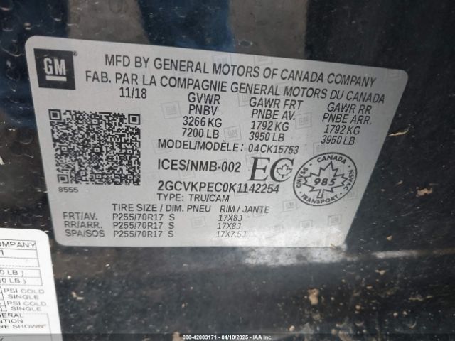 2019 CHEVROLET SILVERADO 1500 LD 2GCVKPEC0K1142254 Photo 8