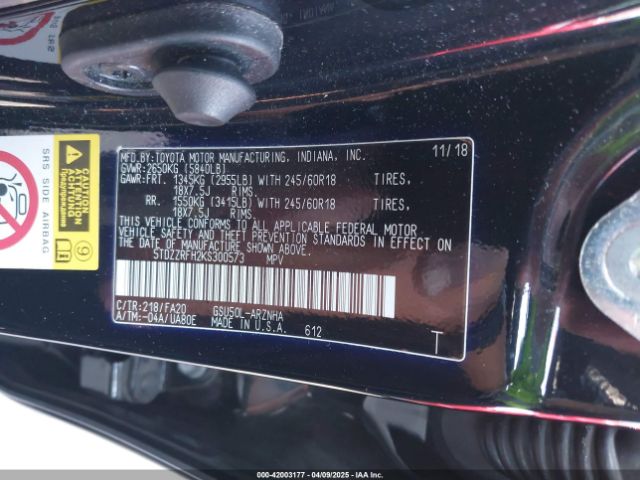 5TDZZRFH2KS300573 Toyota Highlander Le Plus