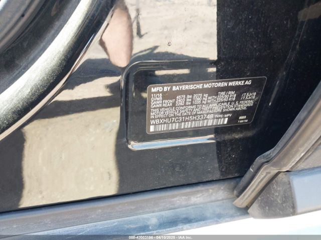 WBXHU7C31H5H33748 BMW X1 Sdrive28i