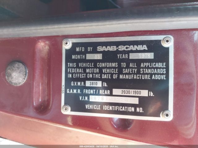 1978 SAAB 99 EMS 99781018891 Photo 8