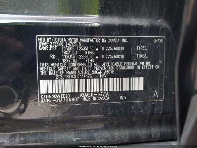2T3J1RFVXLC114176 Toyota Rav4 Trd Off-road