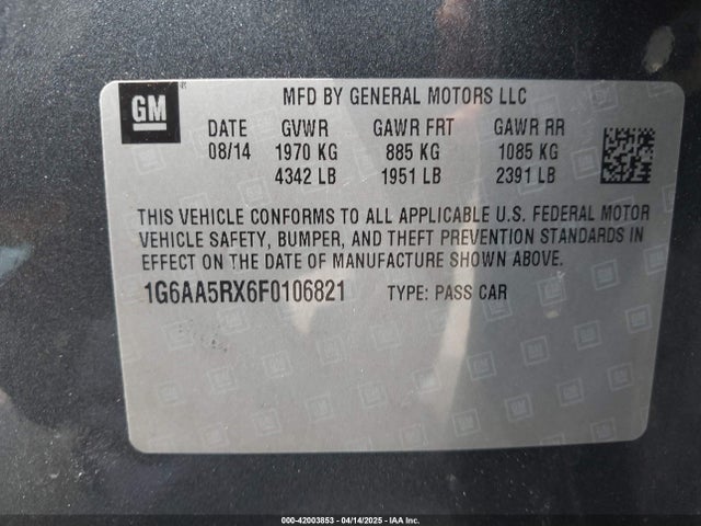 2015 CADILLAC ATS 1G6AA5RX6F0106821 Photo 8