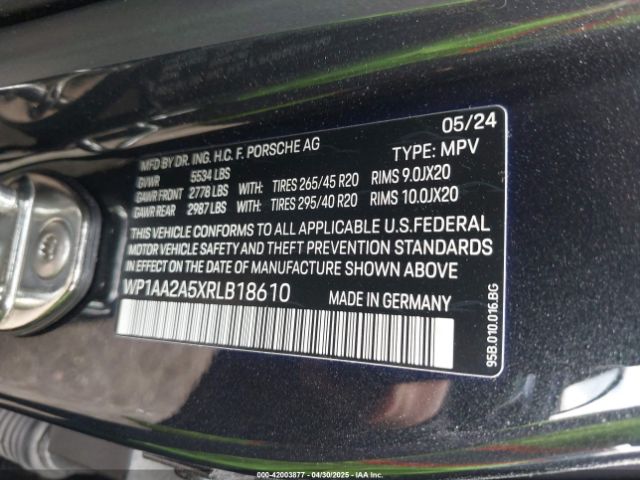 2024 PORSCHE MACAN WP1AA2A5XRLB18610 Photo 8