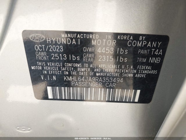 Hyundai SONATA SEL 2024 KMHL64JA9RA353494 Image 9