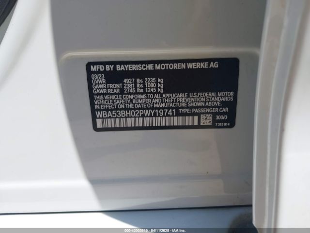 WBA53BH02PWY19741 BMW 530 I