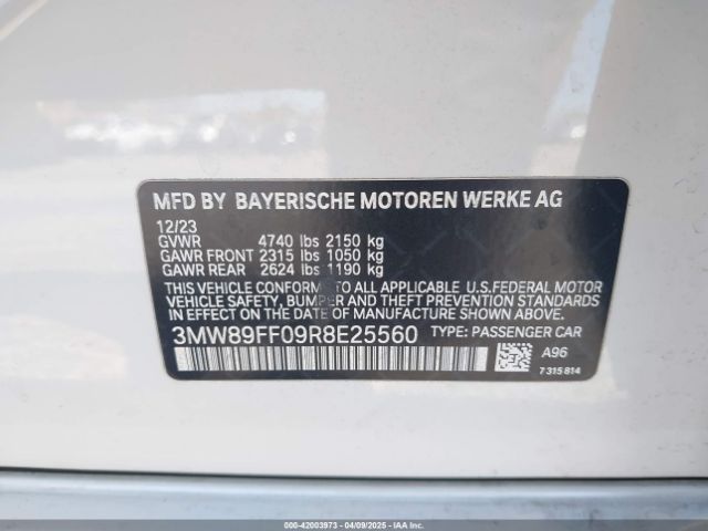 3MW89FF09R8E25560 BMW 3 Series 330i Xdrive