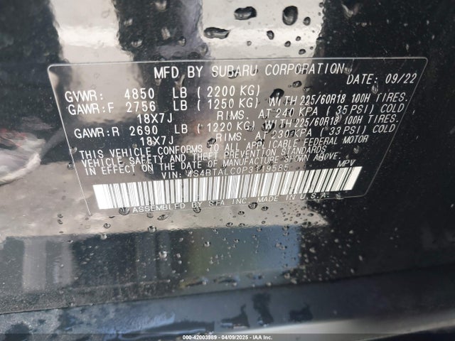 4S4BTALC0P3119585 Subaru na, u5