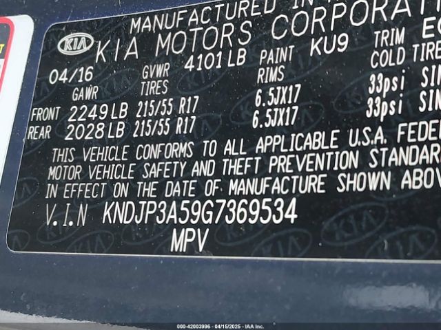 KNDJP3A59G7369534 KIA SOUL +