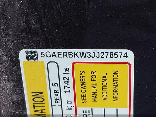 5GAERBKW3JJ278574 Buick Enclave Essence