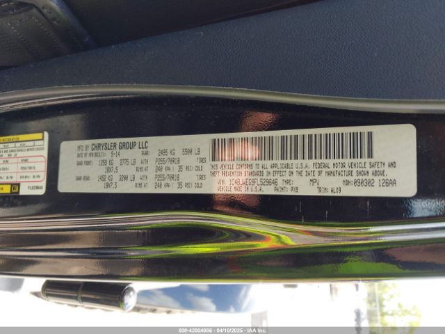 1C4BJWEG9FL529646 Jeep Wrangler Unlimited Sahara