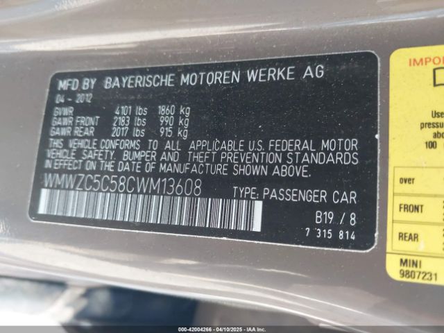 2012 MINI COOPER S COUNTRYMAN WMWZC5C58CWM13608 Photo 8