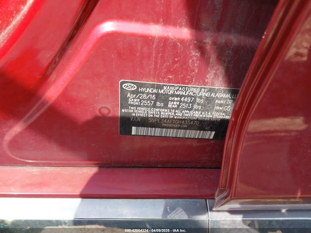 5NPE34AF1GH435470 Hyundai Sonata Sport