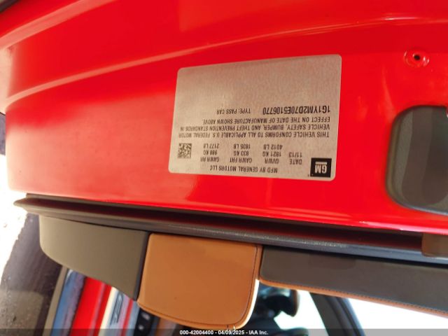 1G1YM2D70E5106770 Chevrolet Corvette Stingray Z51