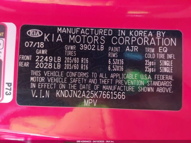 KNDJN2A25K7661566 KIA Soul