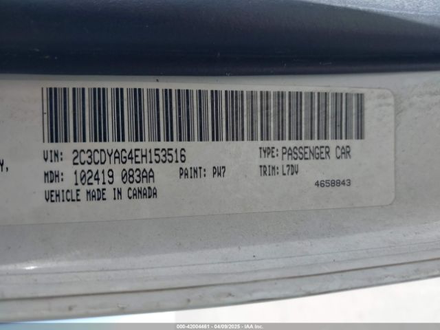 2C3CDYAG4EH153516 Dodge Challenger Sxt