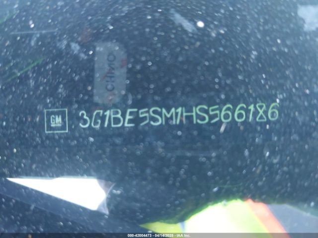3G1BE5SM1HS566186 Chevrolet Cruze Lt Auto