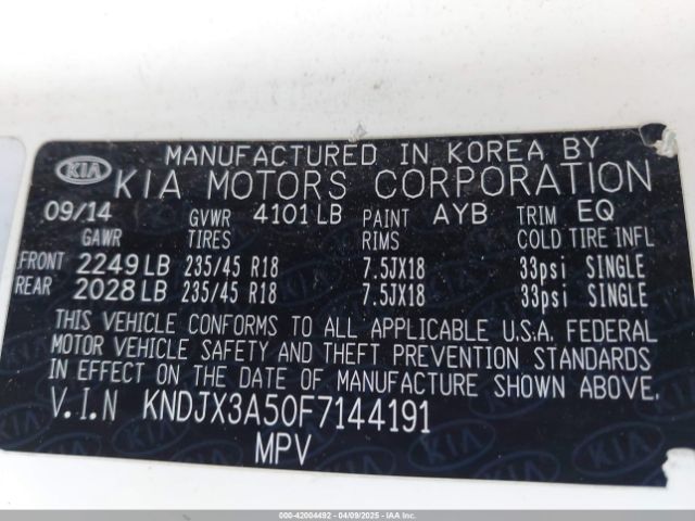 KNDJX3A50F7144191 KIA Soul !