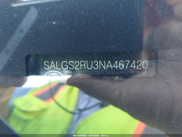 SALGS2RU3NA467420 Land Rover aj120p6