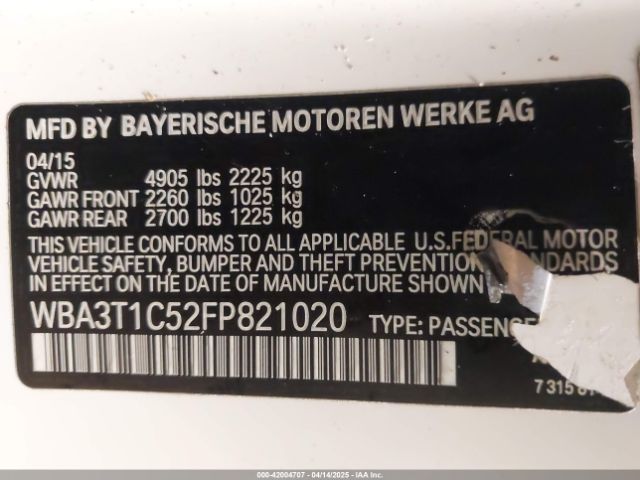 WBA3T1C52FP821020 BMW 428i Xdrive