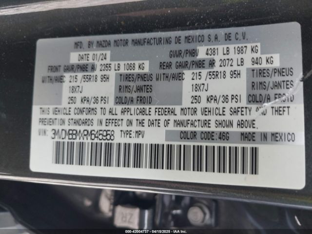 3MVDMBBMXRM645958 Mazda Cx-30 2.5 S Select Sport