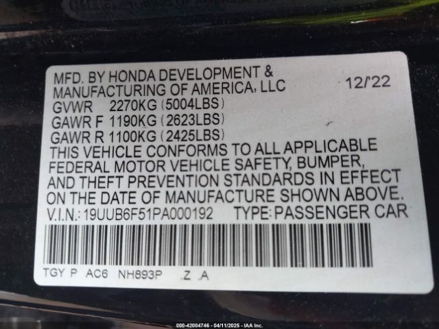 2023 ACURA TLX 19UUB6F51PA000192 Photo 8