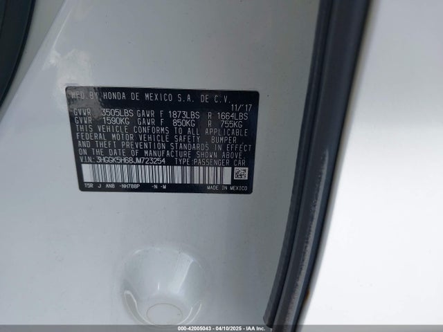 3HGGK5H68JM723254 Honda Fit Sport