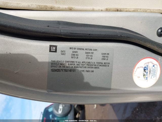 2008 CADILLAC DTS 1G6KD57Y78U148191 Photo 8